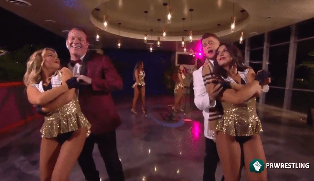 Jericho y MJF cantan número musical en Dynamite