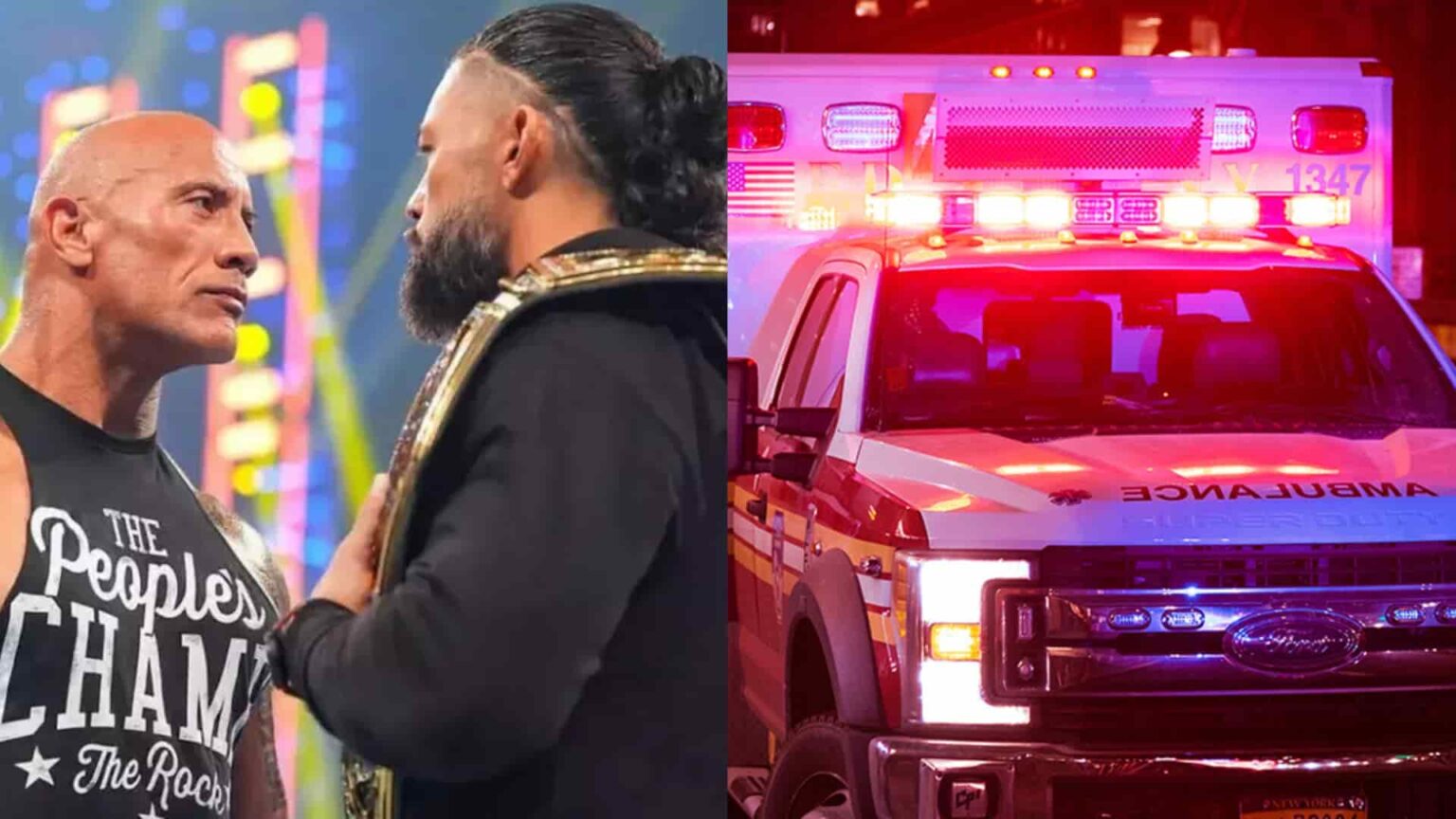 Nick Aldis confirma lesión y reemplazo de estrella de la WWE; también anuncia grandes novedades sobre Roman Reigns & The Rock para SmackDown Rock Roman Ambulance