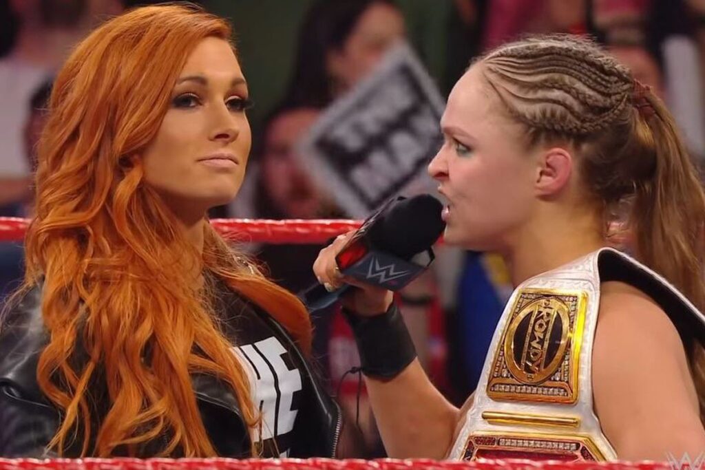 Revelan Ronda Rousey negó a rendirse de llave de rendición Becky Lynch por una extraña razón becky Ronda