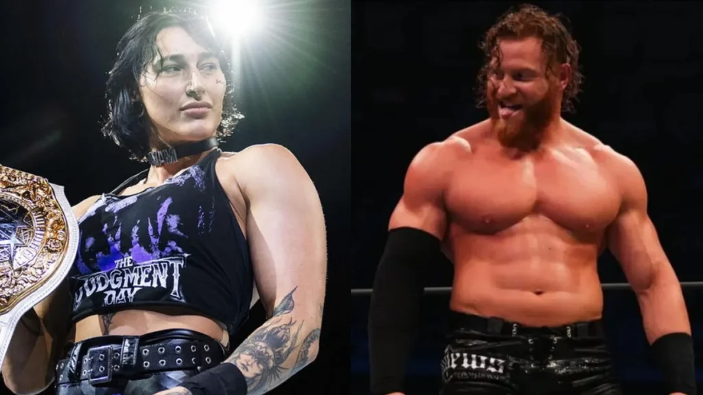 Rhea Ripley envía un mensaje a su compañero en la vida real Buddy Matthews después de que criticó a la ex estrella de la WWE Rhea Ripley y Buddy Mathews