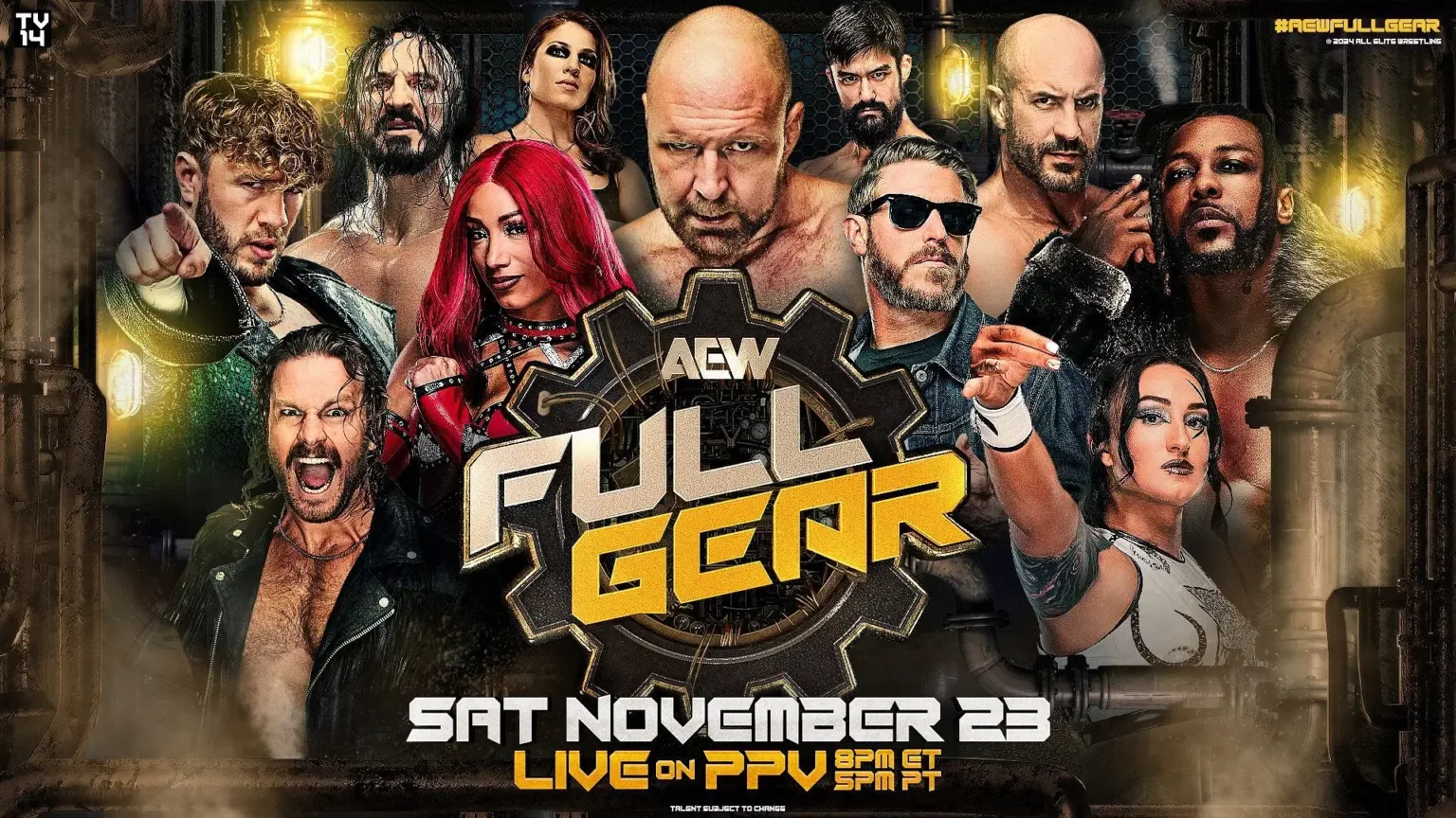 Cartel actualizado y final para AEW Full Gear 2024 AEW Full Gear