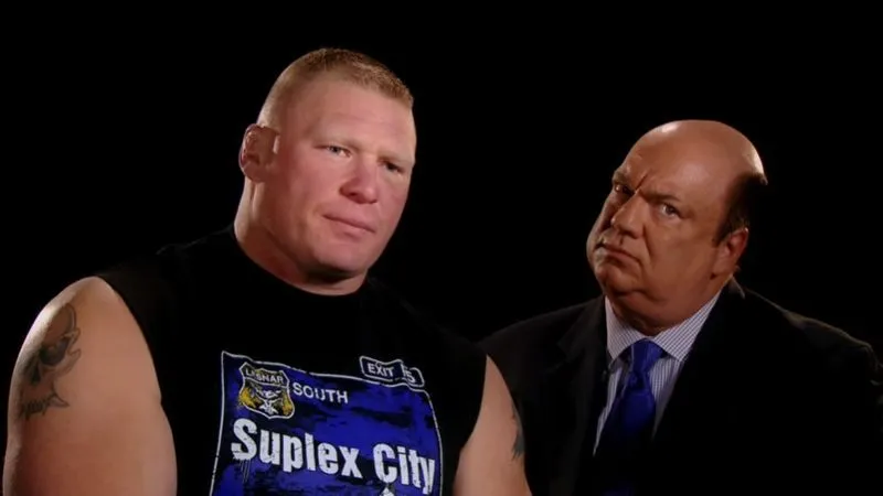 Heyman y Lesnar