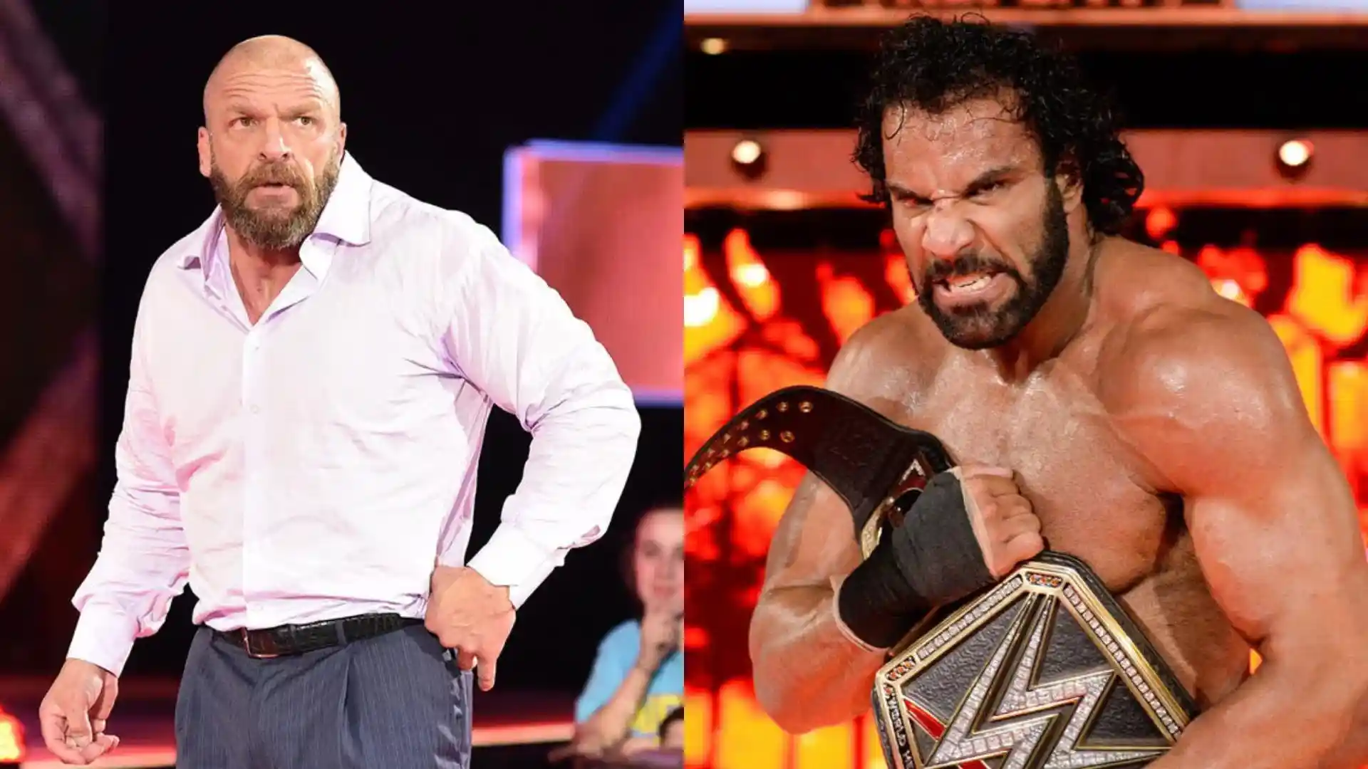 Jinder y Triple H