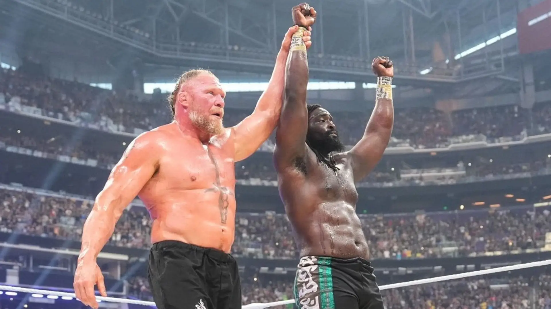 Resultados WWE SummerSlam Noche 1 – Brock Lesnar vs Oba Femi; regresos y traiciones Oba y Lesnar