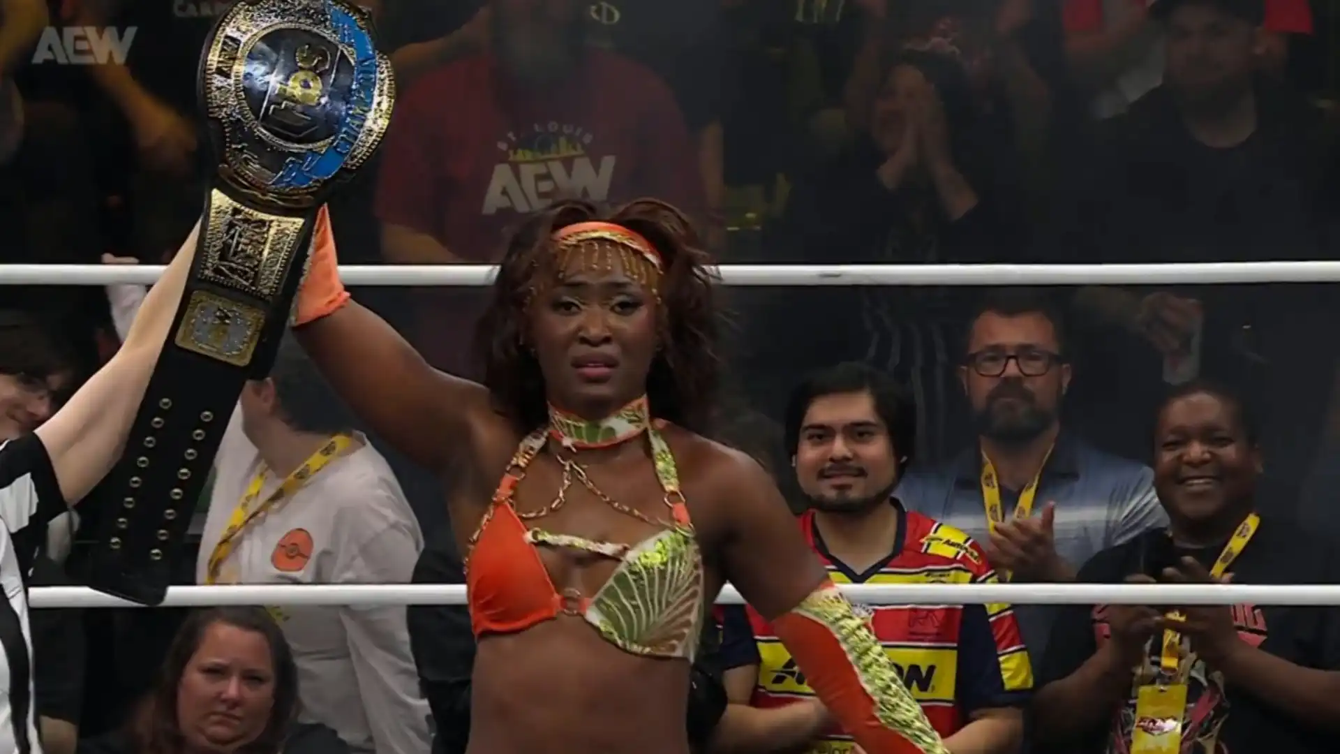 Queen Aminata conquista su primer campeonato en AEW pese a la traición de Britt Baker en Dynamite Queen